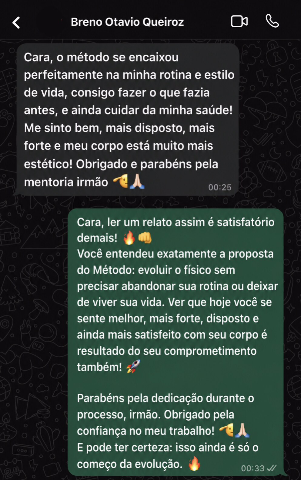 Avaliação aluno 1 — WhatsApp Kenki Method